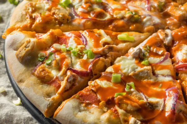 Buffalo chicken pizza Double cheese & hot buffalo chicke